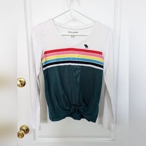 A&F 13/14 lightweight striped sweater